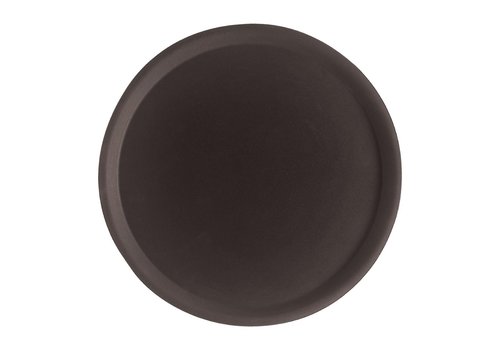  Cambro Camtread round non-slip fiberglass tray black | 3 Formats 