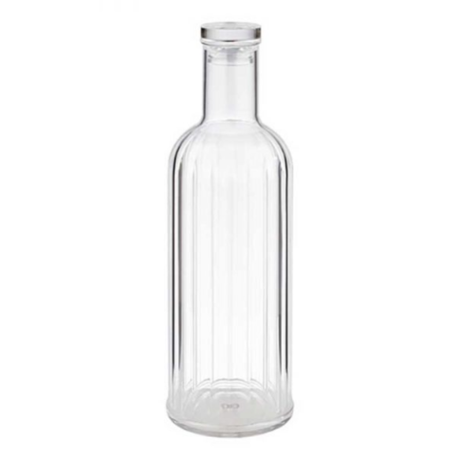 Carafe en verre à rayures | 2 couleurs