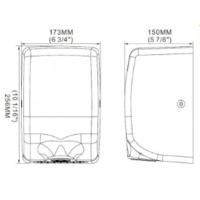Sèche-mains argent 40°C