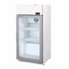 Coreco Refrigerator with glass door White with steel