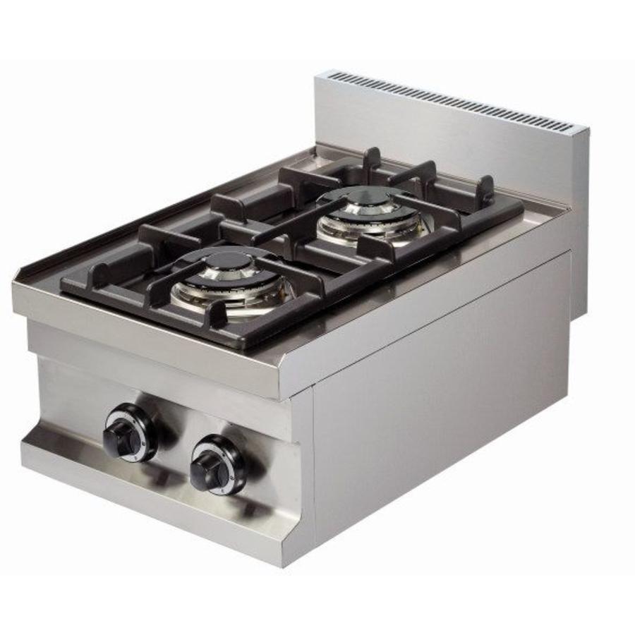 Cuisinière à gaz | Modèle de table | 2 brûleurs
