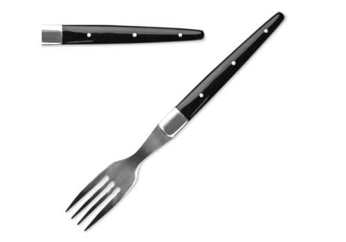  Comas Fourchettes à steak ACR Negro | 6 pièces | Noir 