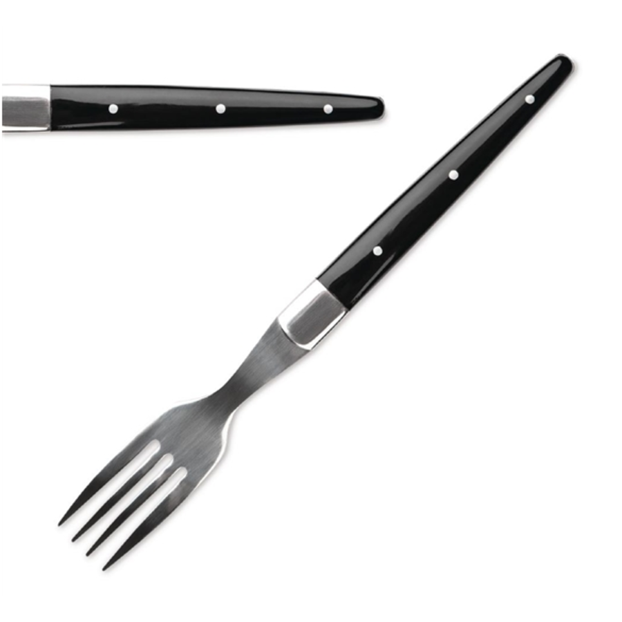 Fourchettes à steak ACR Negro | 6 pièces | Noir