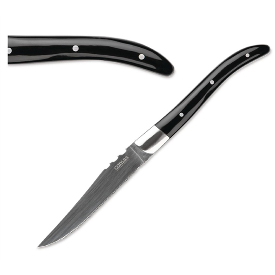 Couteaux à steak ACR Negro | 6 pièces | Noir