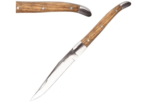  Comas Couteau à steak des Alpes | 6 pièces | Bois 