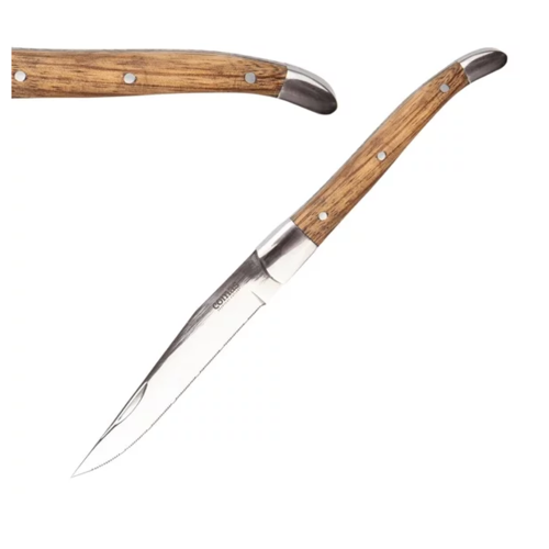  Comas Couteau à steak des Alpes | 6 pièces | Bois 