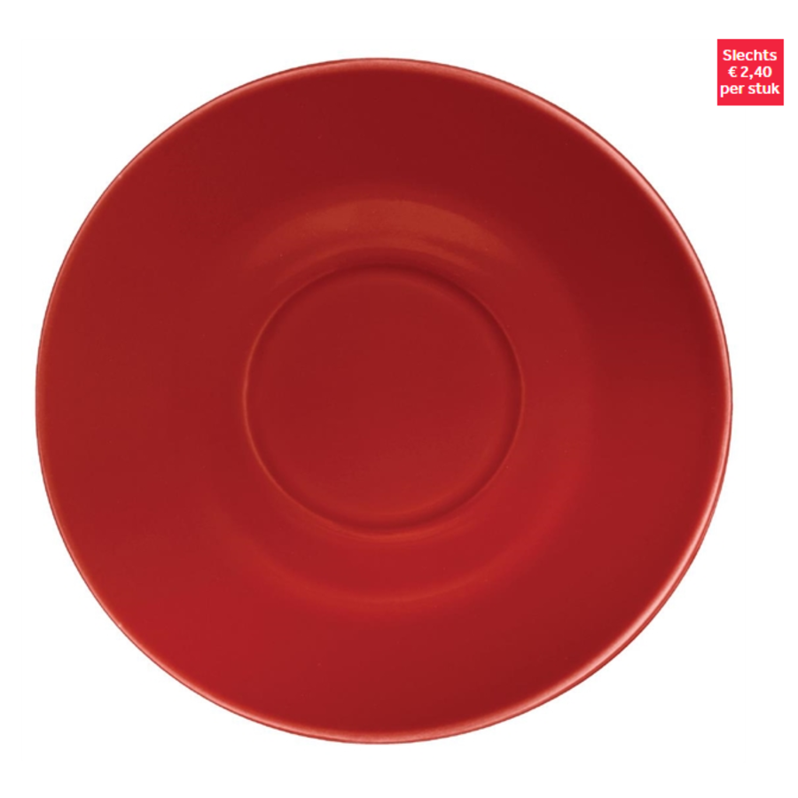 Plats de café | Différentes couleurs | 12 pièces
