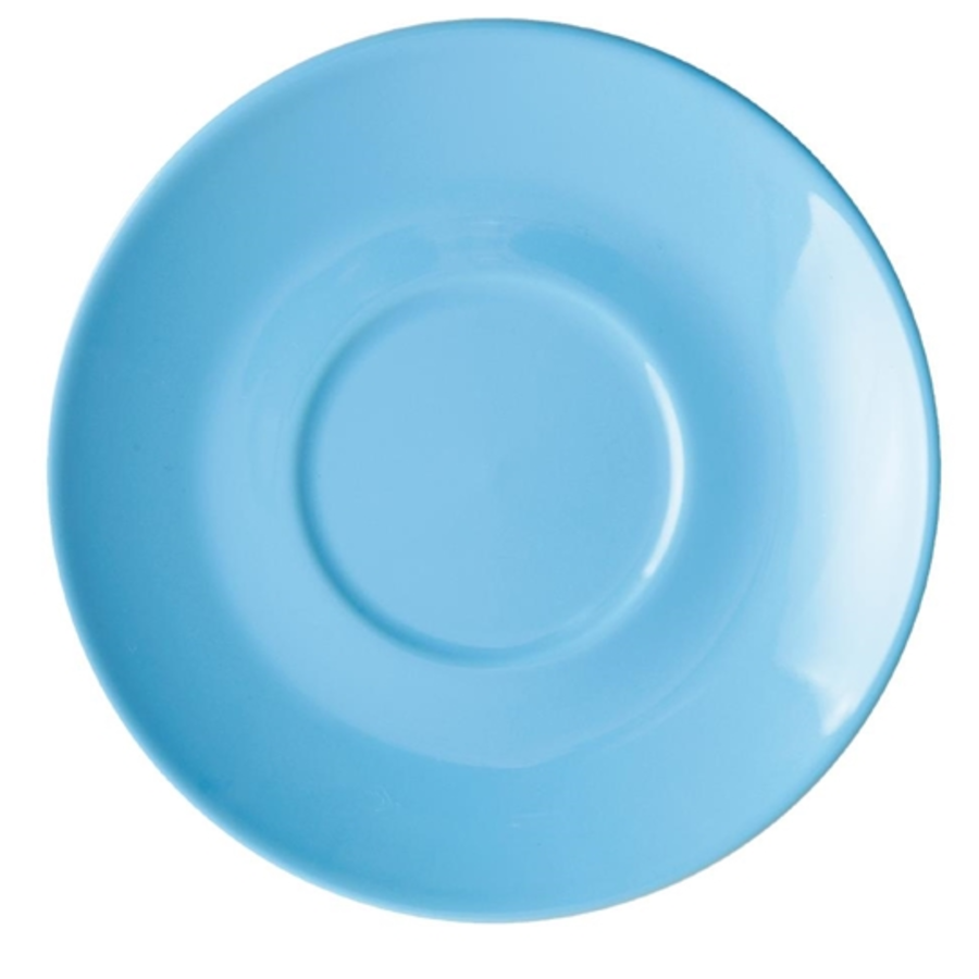Plats de café | Différentes couleurs | 12 pièces