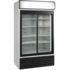 HorecaTraders Glass door refrigerator sliding doors | 700 liters