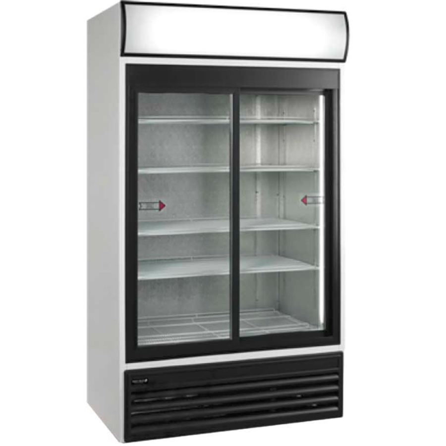 Portes coulissantes de réfrigérateur à portes vitrées | 700 litres