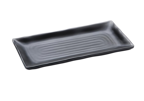  Olympia Plat de service en mélamine noir | 21,5 x 10,2 cm 