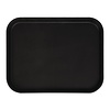 plateau rectangulaire antidérapant en fibre de verre | noir | 45,7 cm