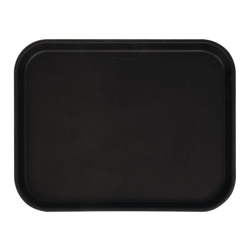  Cambro rectangular non-slip fiberglass tray black 45.7 cm 