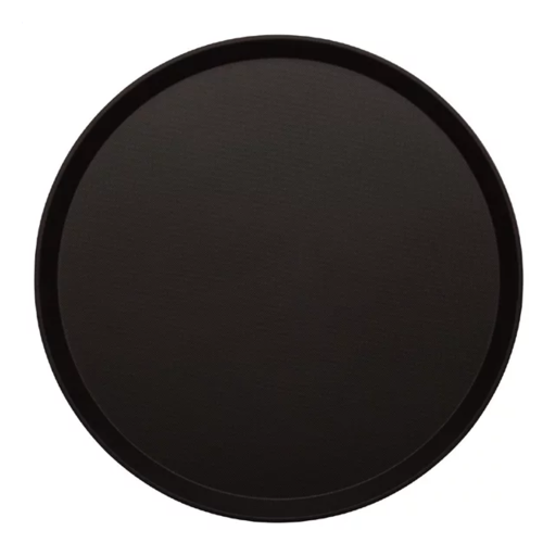  Cambro Plateau rond antidérapant en fibre de verre noir 