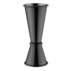 Olympia Mesure de barre en acier inoxydable noir | 25/50 ml