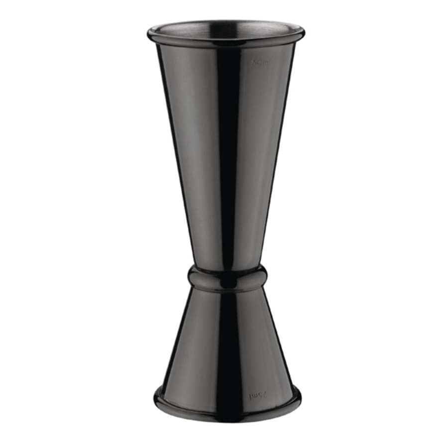 Mesure de barre en acier inoxydable noir | 25/50 ml