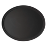 Cambro Oval Non-Slip Tray Black | 68.5 x 56 cm