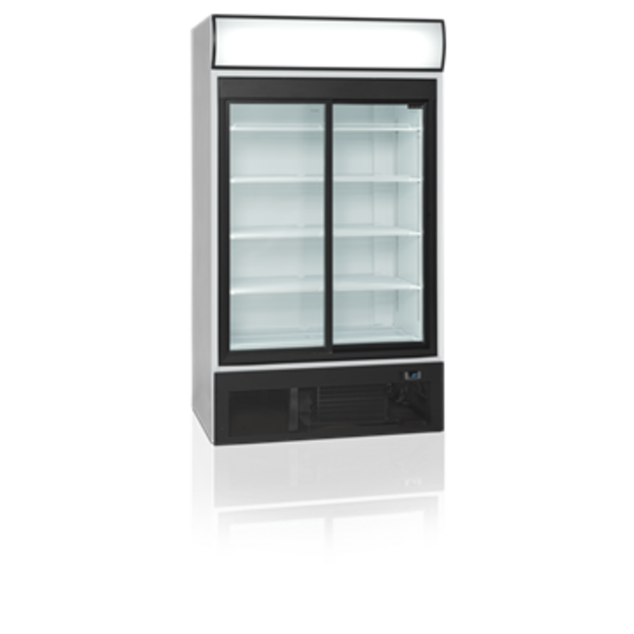 Glass door refrigerator sliding doors | 700 liters