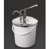 Distributeur de sauce à levier | acier inoxydable | 10 litres