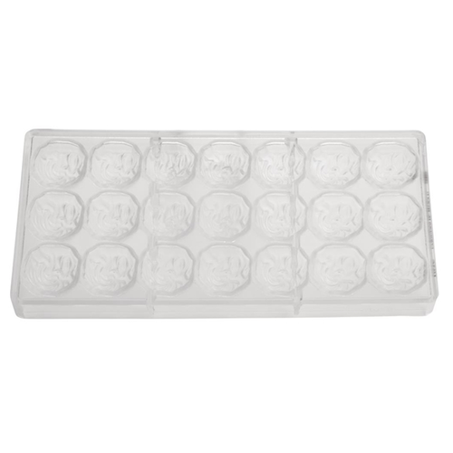  HorecaTraders Plastic chocolate mold 9 Shapes 