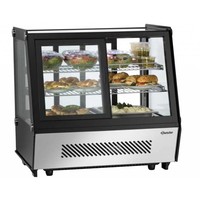 Buffet Refrigerated display case / Pastry display case - 2 sides operable