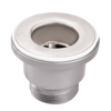 HorecaTraders Drain plug | Chrome plated copper