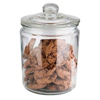 Bocal à bonbons/biscuits en verre (4 tailles)