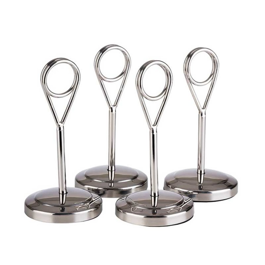 Porte-numéros de table en acier inoxydable | 10,5 cm (3 couleurs)