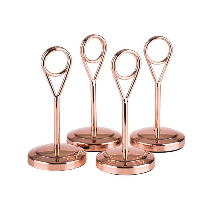 Porte-numéros de table en acier inoxydable | 10,5 cm (3 couleurs)