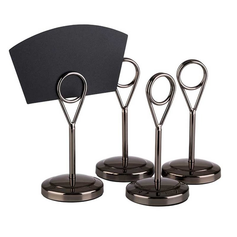 Porte-numéros de table en acier inoxydable | 10,5 cm (3 couleurs)