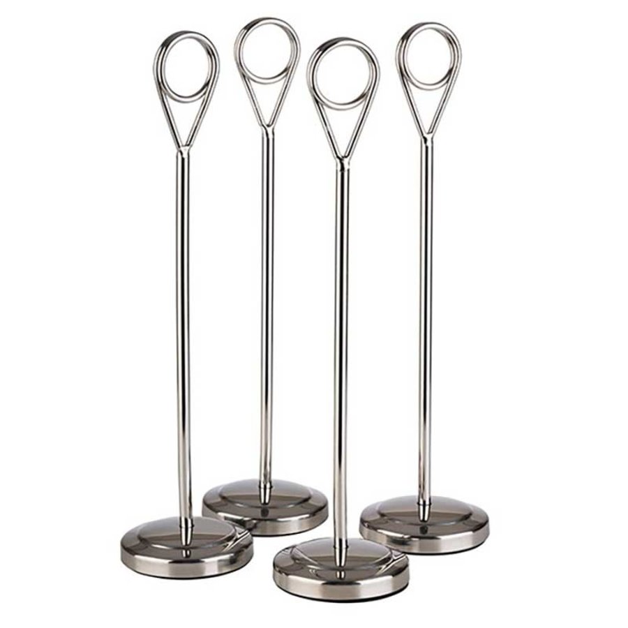 Porte-numéros de table en acier inoxydable | 20,5 cm (3 couleurs)