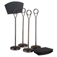 Tischnummernhalter aus Edelstahl | 20,5 cm