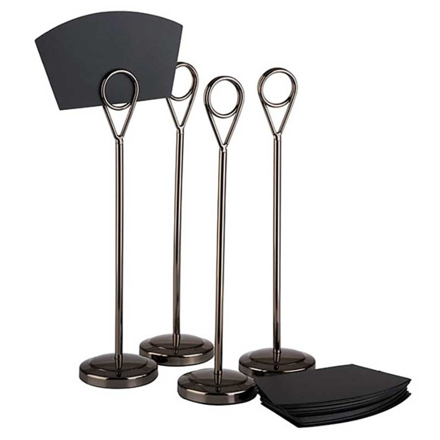 Porte-numéros de table en acier inoxydable | 20,5 cm (3 couleurs)