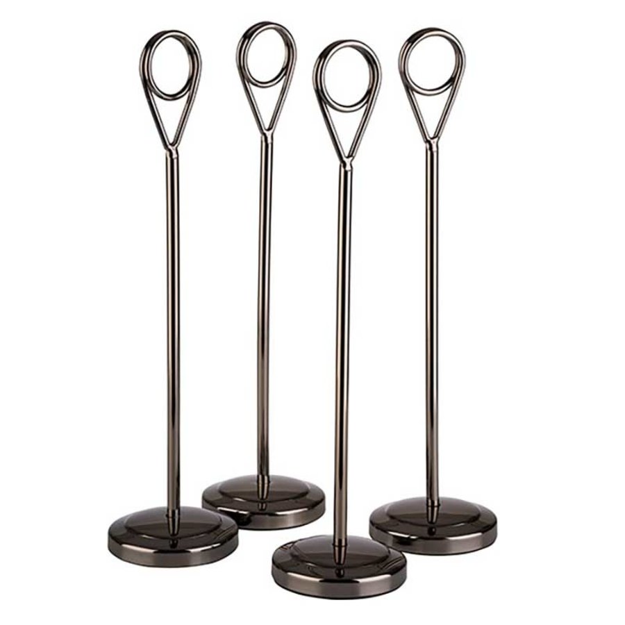 Porte-numéros de table en acier inoxydable | 20,5 cm (3 couleurs)