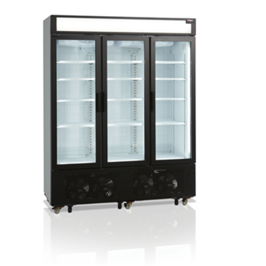 Gefriervitrine aus Stahl | Drei Glastüren | 1252 Liter