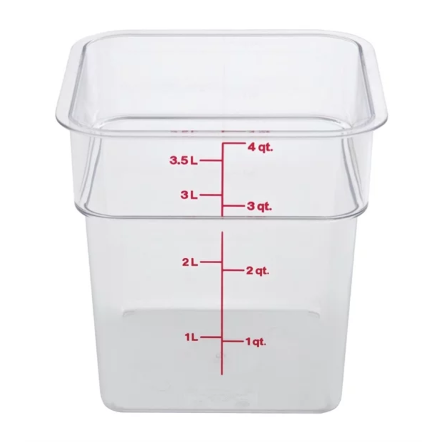 Boîte à nourriture carrée | Polycarbonate (7 tailles)