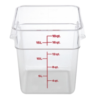 Boîte à nourriture carrée | Polycarbonate (7 tailles)