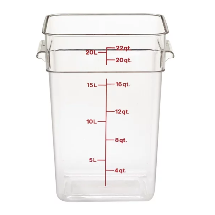 Boîte à nourriture carrée | Polycarbonate (7 tailles)