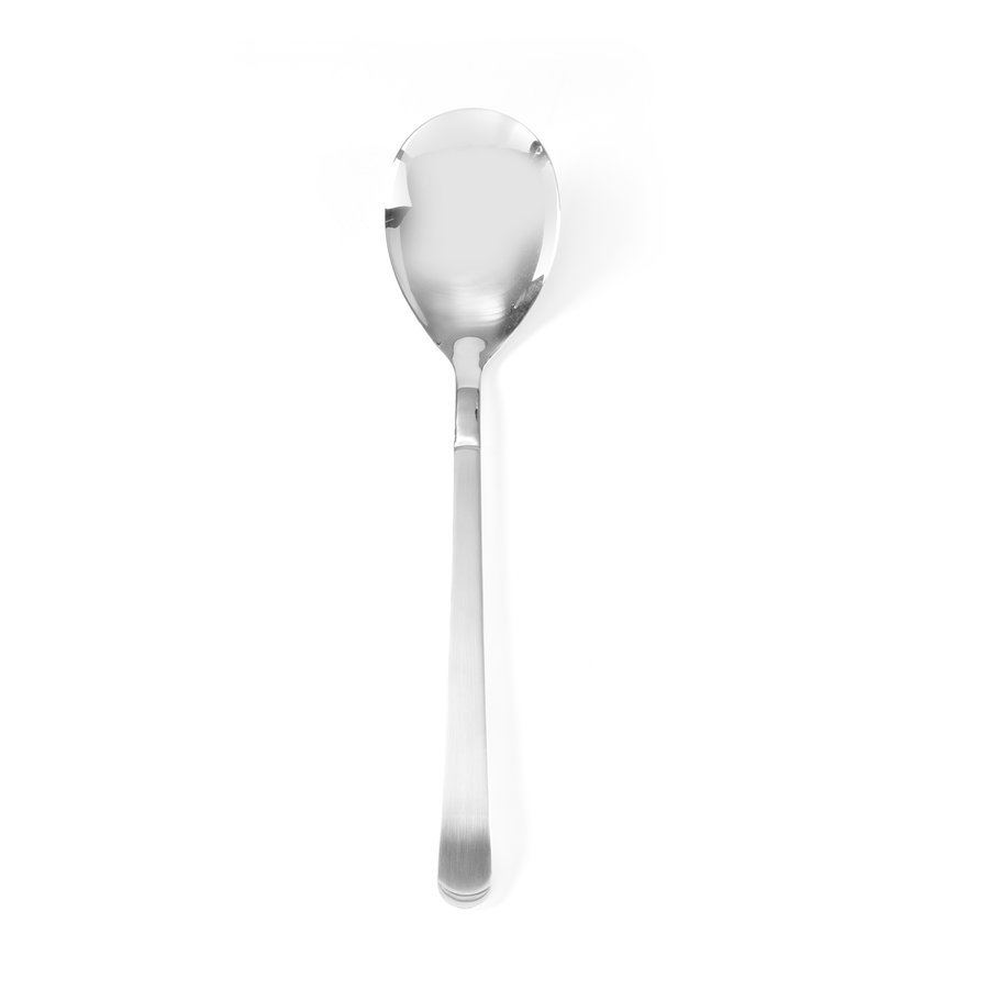 Stainless steel serving spoon