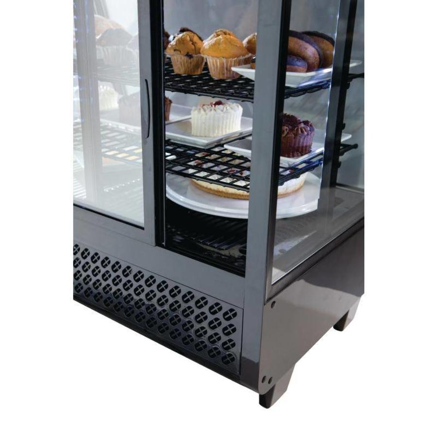 Vitrine réfrigérée - Vitrine de table - noire 100 litres