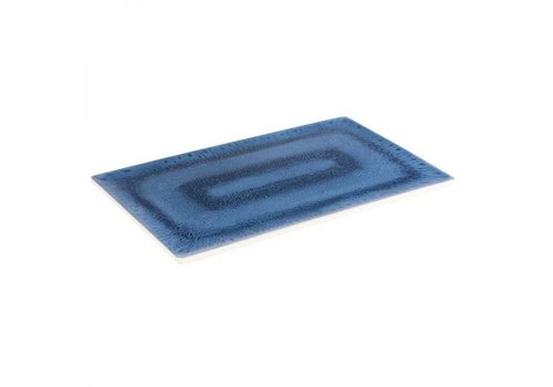  APS Serviertablett aus Melamin | GN 1/1 | Blaue Ozeanlinie 