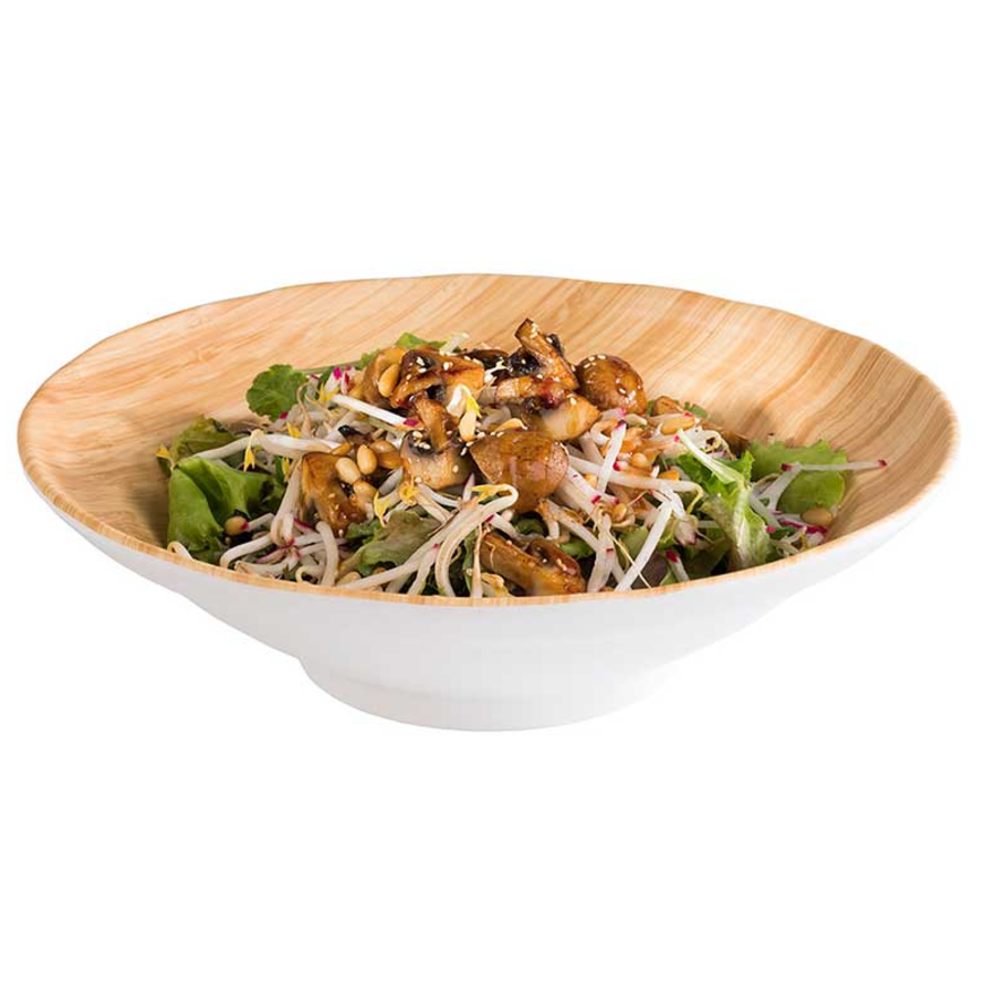 Melamine Bowl Round | 30.5 x 30.5 x (h) 8.5 cm | Bamboo line