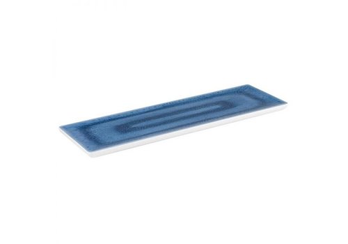  APS Serviertablett aus Melamin | GN 2/4 | Blaue Ozeanlinie 