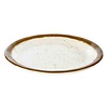 APS Stone Art Line - Melamine Plate | White / Brown (3 sizes)
