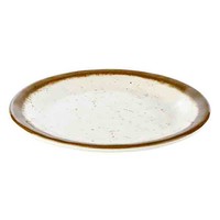 Stone Art Line - Melamine Plate | White / Brown (3 sizes)