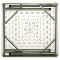 Table de fête pliante blanche | 86 x 86 cm