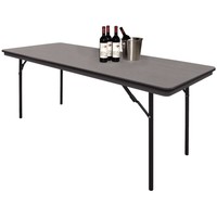 Table pliante noire - 183 cm