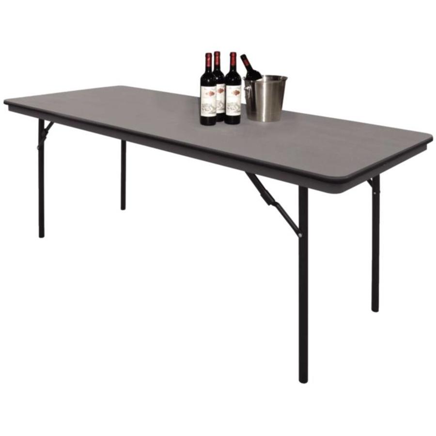 Table pliante noire - 183 cm