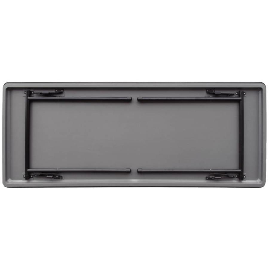 Table pliante noire - 152 cm