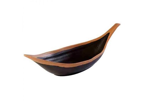  APS Plat de service en mélamine « Feuille » | 30,5x10x(h)7,5 cm | Ligne Crocker 